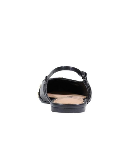 Guess Black Point-Toe Flat Pumps