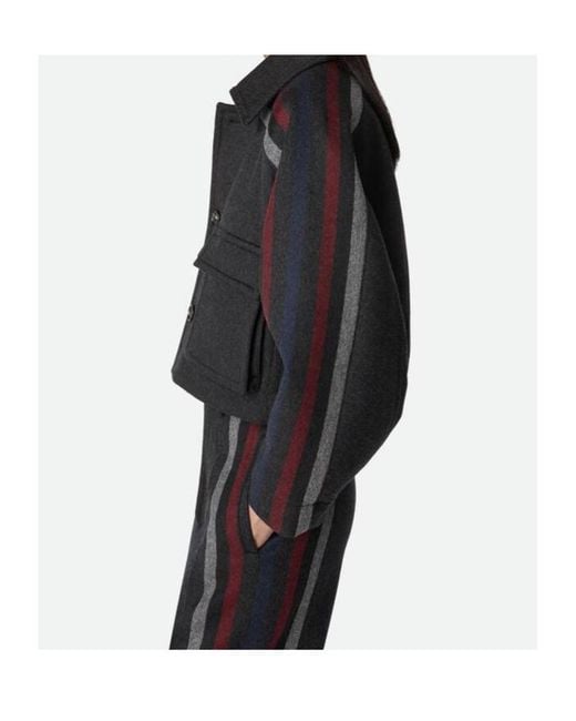 Bottega Veneta Black Collared Button-Up Jacket