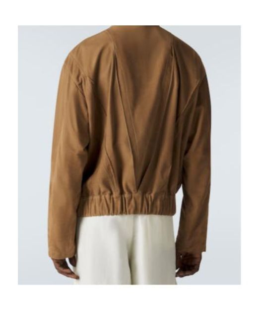 Giorgio Armani Brown Suede Jacket for men
