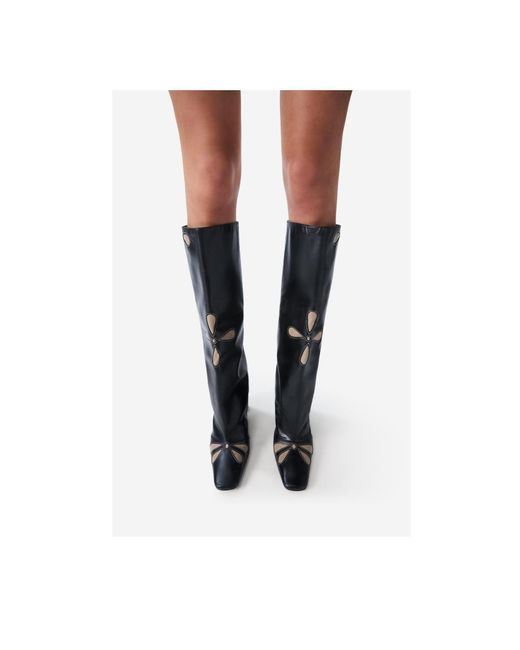 Coperni Black Square-Toed Boots