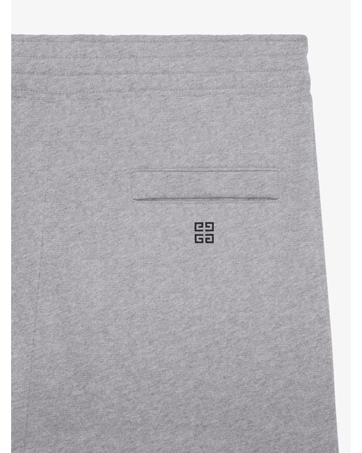 Givenchy Gray Logo Printed Elastic Waist Jogging Pants for men