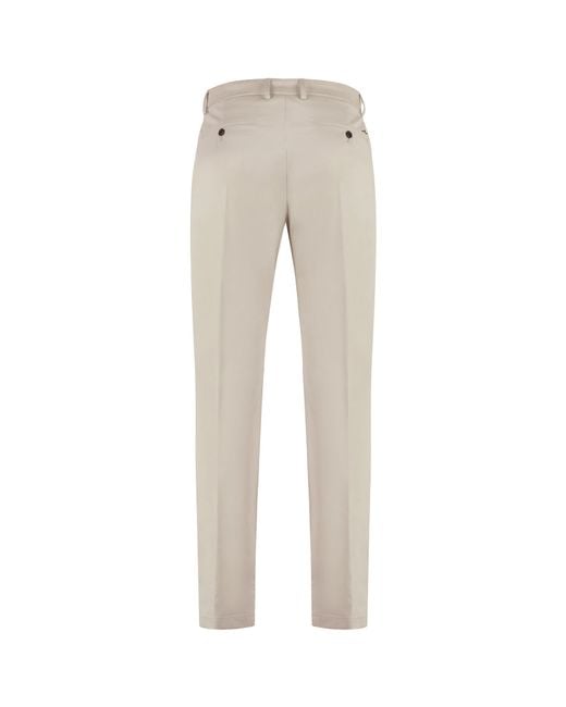 Paul & Shark Gray Stretch Cotton Slacks for men