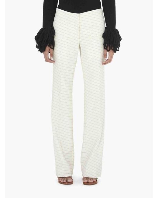 J.W. Anderson White Jw Anderson Tailored Straight Trousers
