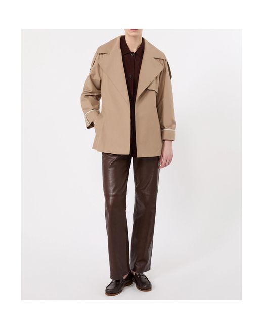 Max Mara Natural Long Sleeve Windbreaker