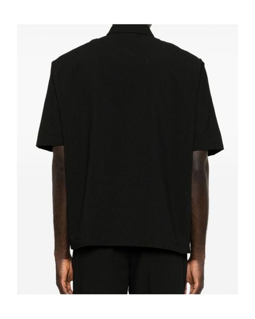 Emporio Armani Black Short-Sleeve Shirt for men