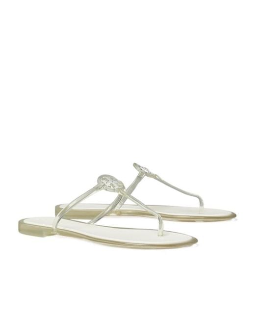 Tory Burch Metallic Mini Miller Jelly Sandals