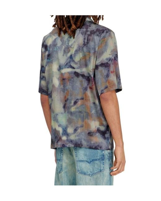 DIESEL Gray S-Brack Short Sleeved Shirt for men