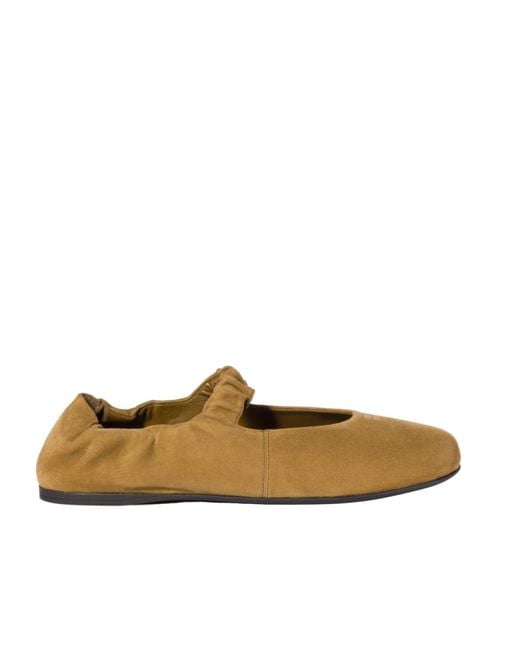 Miu Miu Multicolor Ruches Suede Ballerinas