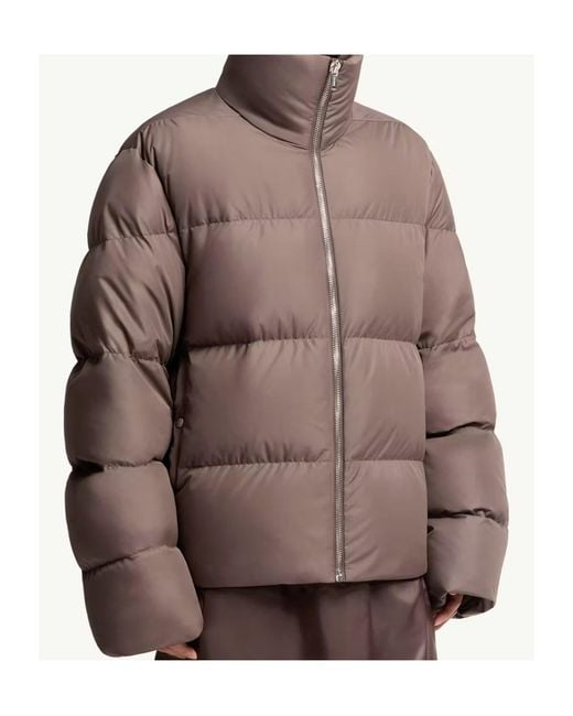 Moncler Brown Moncler Rick Owens Cyclopic Short Down Jacket for men