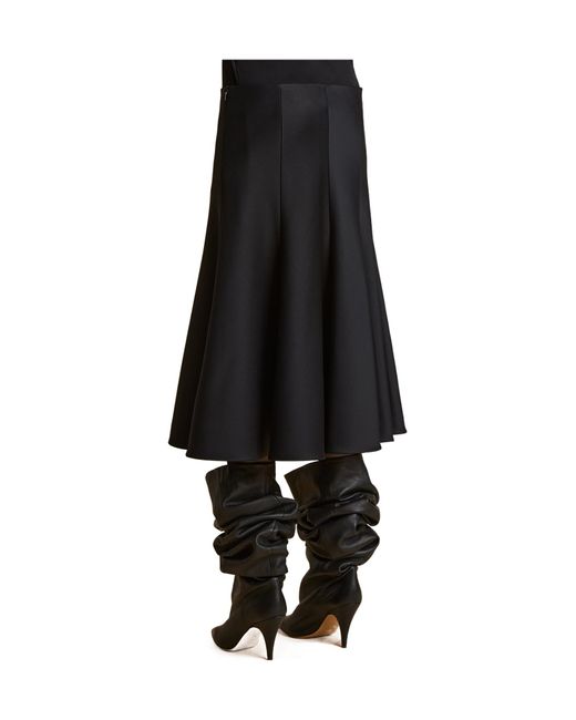 Khaite Black Lennox Skirt