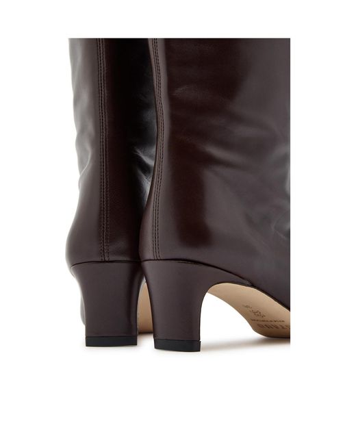 Staud Brown Leather Knee-High Boots