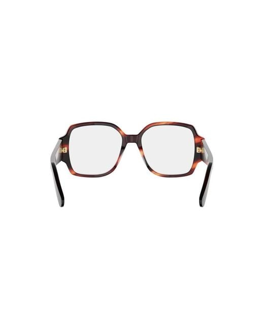 Dior Metallic Eyewear Square Frame Glasses