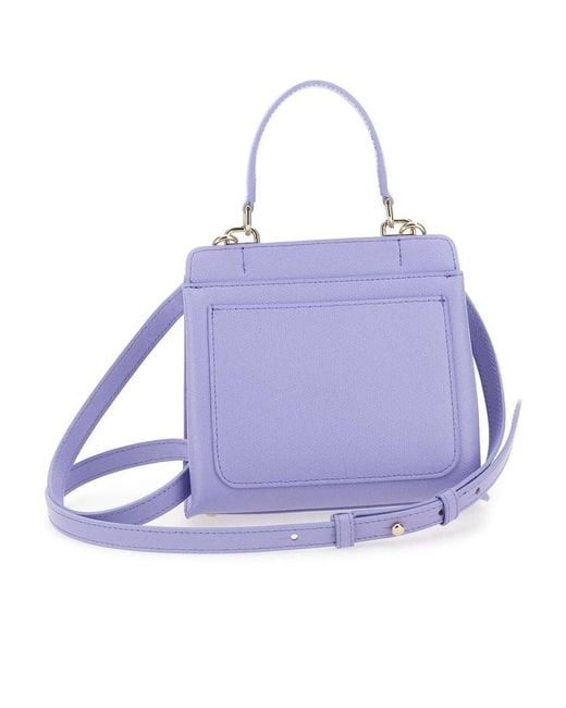 Furla Purple Logo Shoulder Bag