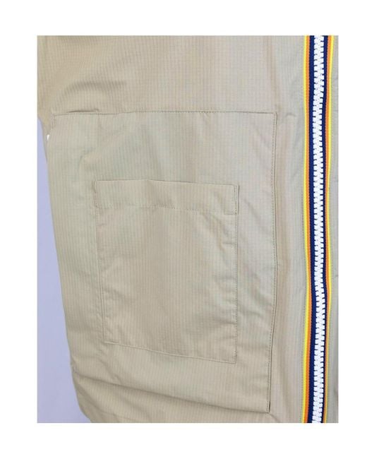K-Way Green V-Neck Zip-Up Gilet for men