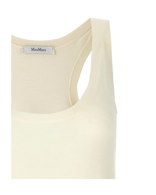 Max Mara Natural Round-Necked Vest