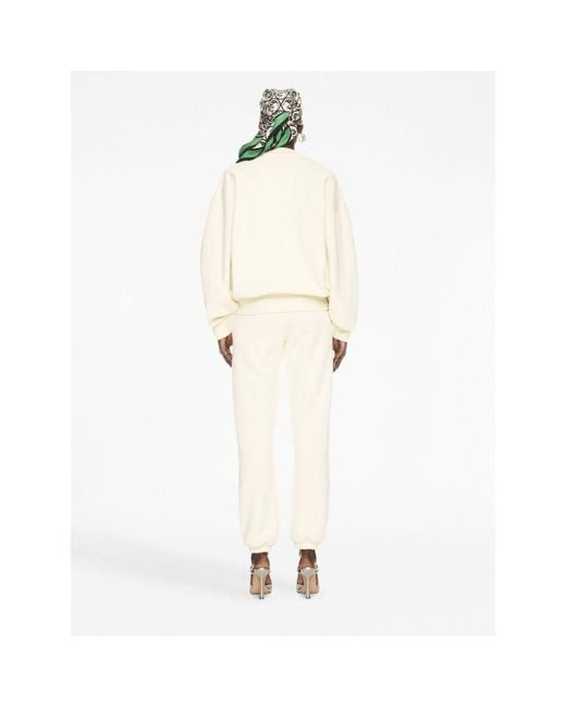Off-White c/o Virgil Abloh White Logo Printed Crewneck Sweatshirt