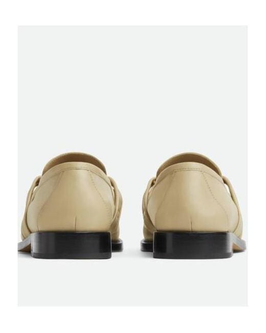 Bottega Veneta White Astaire Slip-On Loafers