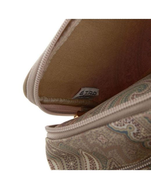 Etro Gray Logo Clutch