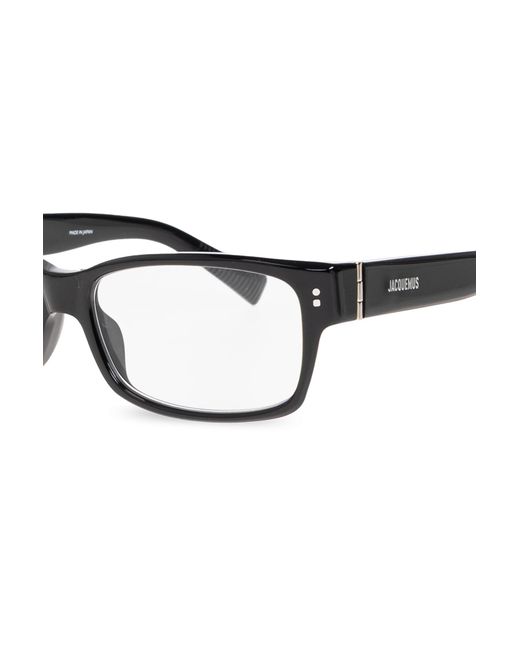 Jacquemus White Rectangle-Frame Sunglasses