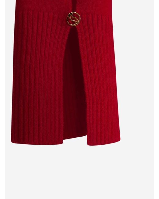 Stella McCartney Red Long-Sleeved Sweater