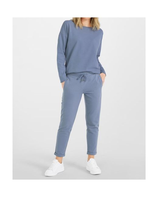 Juvia Blue Drawstring Waist Casual Pants