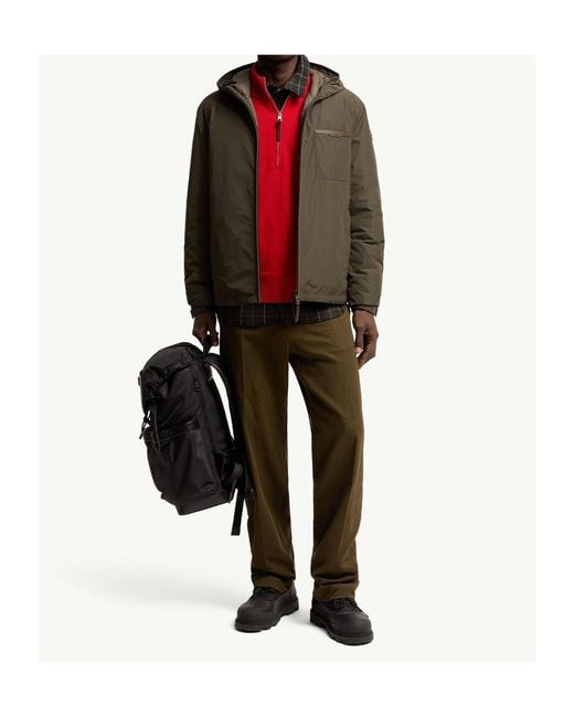 Moncler Green Austerin Hooded Short Down Jacket for men