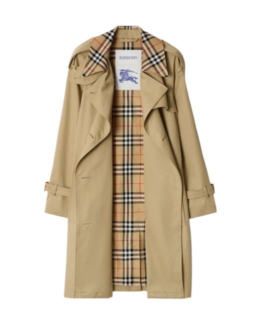 Burberry Natural Mid-Length Castleford Trench Coat