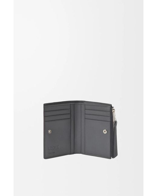 Loewe Gray Puzzle Slim Compact Wallet for men