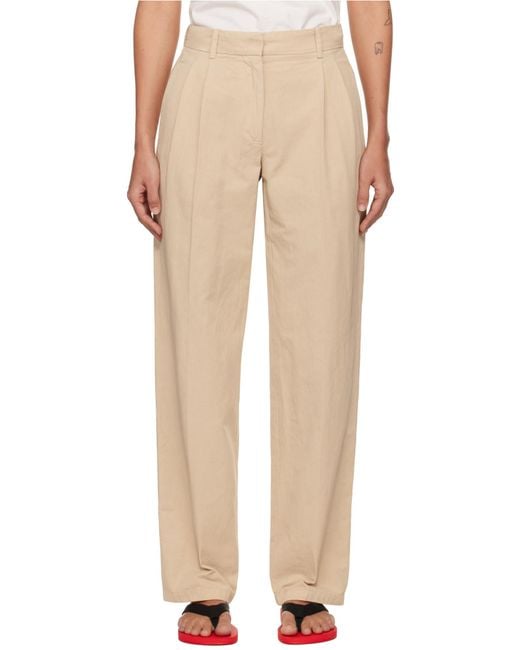 The Row Natural Lilas Pants
