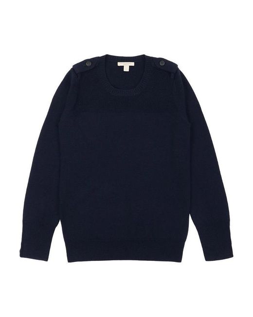 Burberry Blue Long-Sleeved Pullover