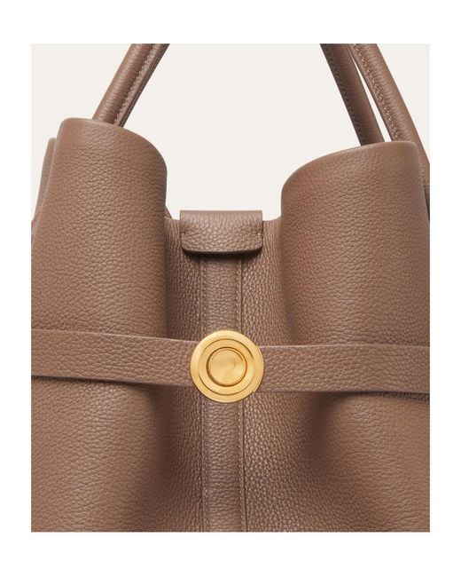 Loro Piana Brown Ghiera Large Tote Bag