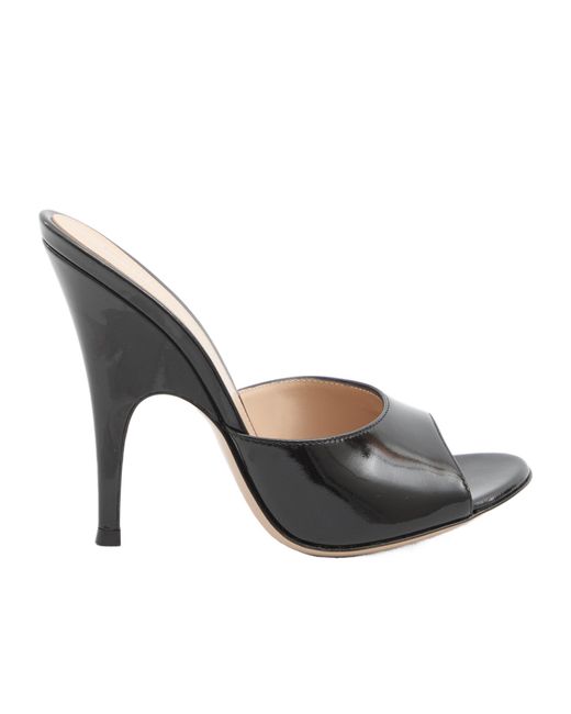 Gianvito Rossi Black Sofia Mules