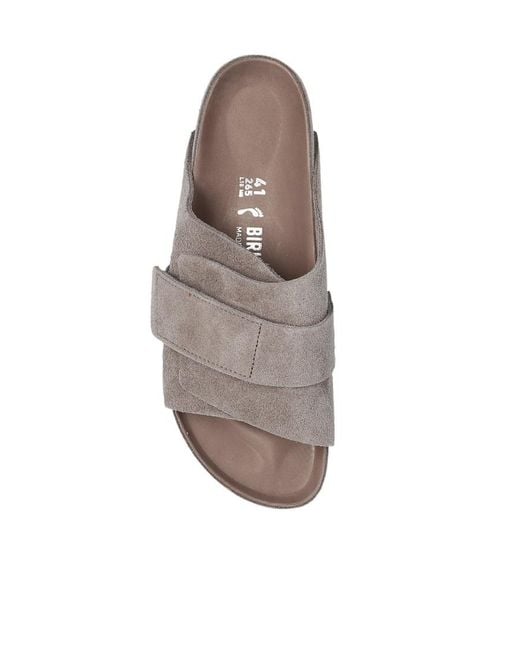 Birkenstock Gray Kyoto Suede Slides