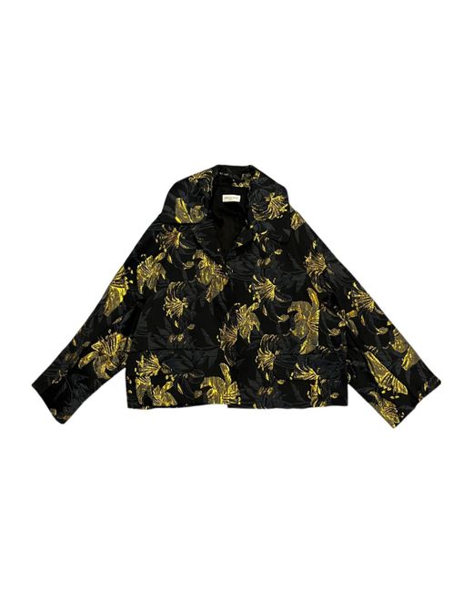 Dries Van Noten Black Long Sleeve Casual Jacket