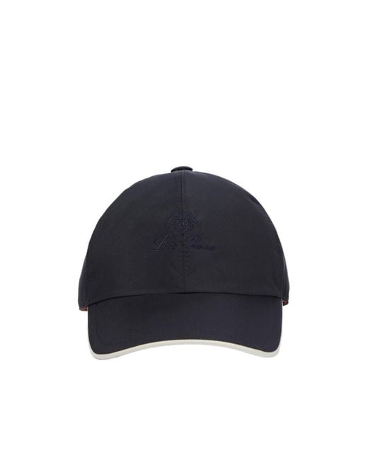 Loro Piana Blue Logo-Embroidered Baseball Cap for men