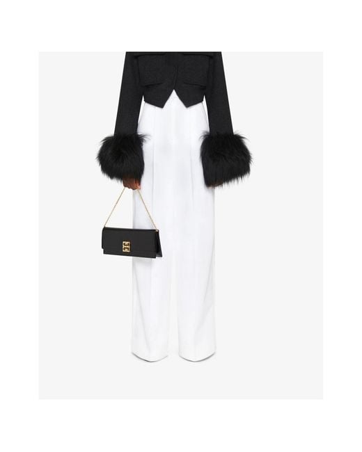 Givenchy White Cotton Wide-Leg Trousers