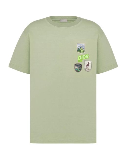 Dior Green Mountain T-Shirt, Relaxed Fit for men