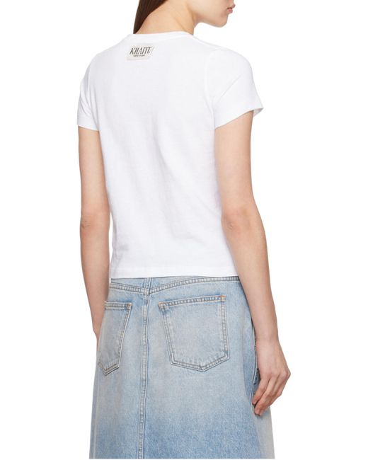 Khaite White The Samson Crewneck T-Shirt