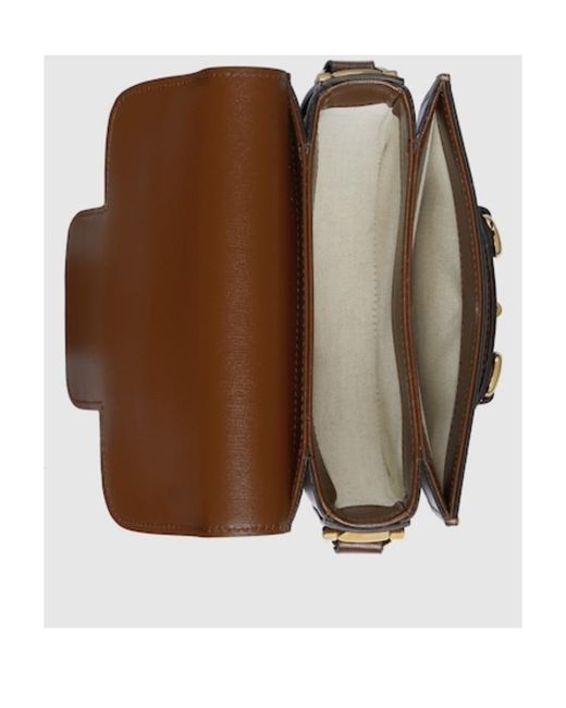 Gucci Brown 1955 Horsebit Mini Rounded Shoulder Bag