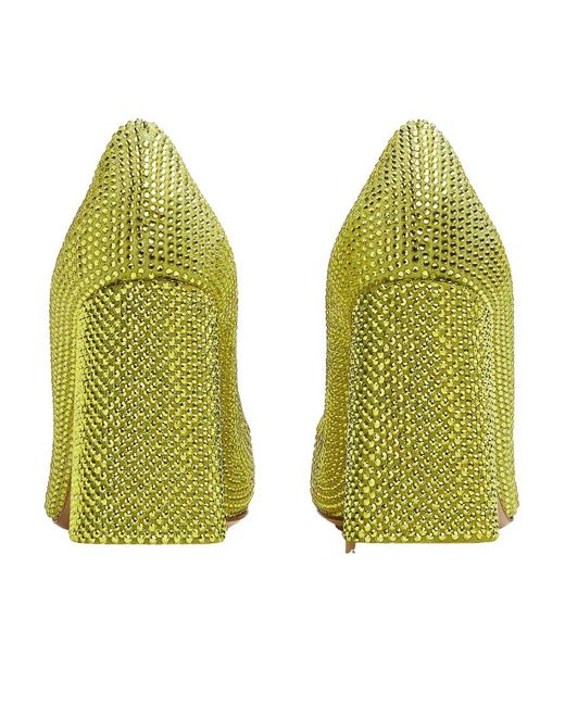 Bottega Veneta Green Embellished Tower Pumps