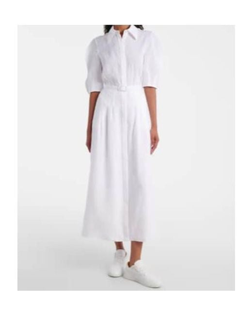 Gabriela Hearst White Short-Sleeved Dress