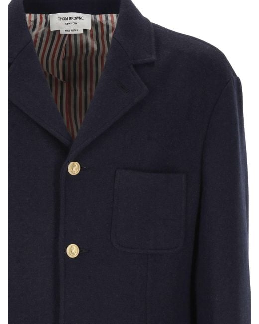 Thom Browne Blue Single-Breasted Blazer for men