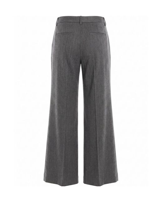 Ermanno Scervino Gray Pleated Casual Trousers