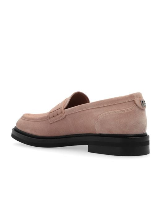 Dolce & Gabbana Brown Round Toe Loafers