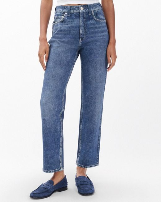 Rag & Bone Blue Belt Loop Jeans