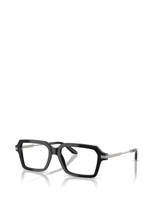 Dolce & Gabbana White Eyewear Square Frame Glasses for men