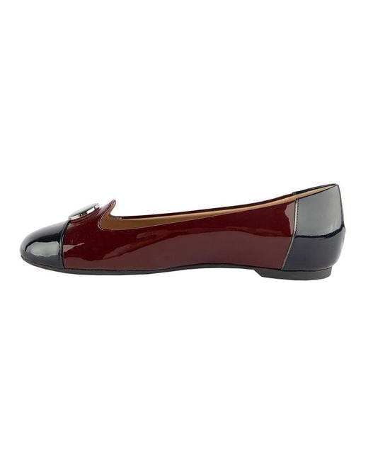Emporio Armani Brown Logo Flat Shoes