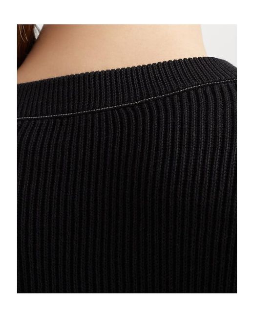 Brunello Cucinelli Black Cotton Sweater