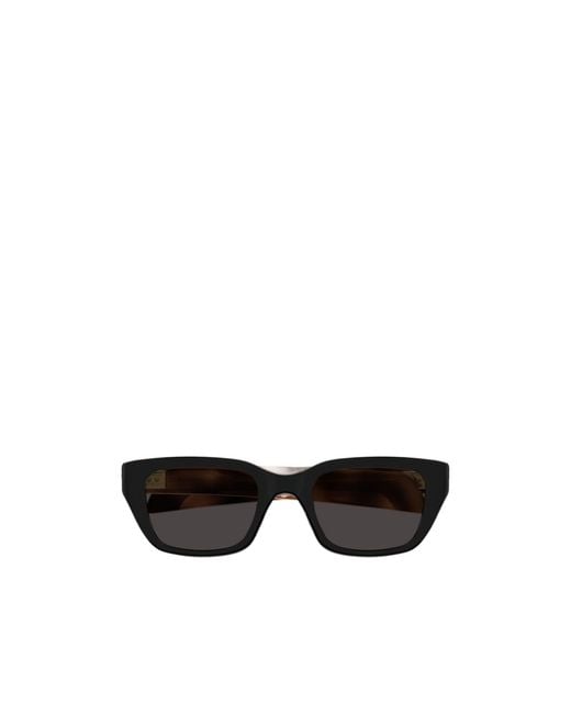 Bottega Veneta Black Eyewear Rectangular Frame Sunglasses for men