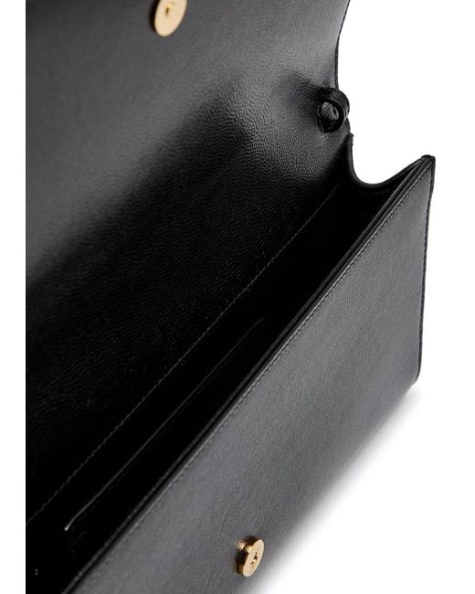 Saint Laurent Black Cowhide Clutch